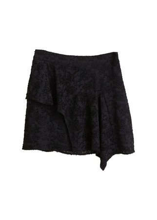 MANGO Textured jacquard skirt