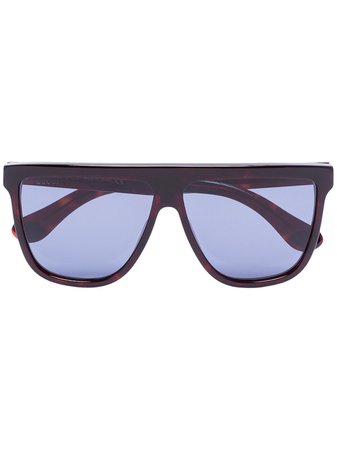 Gucci Eyewear straight brow tinted sunglasses - FARFETCH