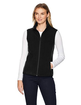 Amazon.com: Amazon Essentials Women's Full-Zip Polar Fleece Vest, Black, XX-Large: Clothing