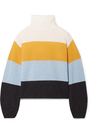 Veronica Beard | Faber oversized striped cashmere turtleneck sweater | NET-A-PORTER.COM