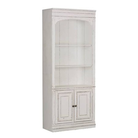 Shop Magnolia Manor Antique White Bunching Bookcase - On Sale - Ships To Canada - Overstock - 25723675