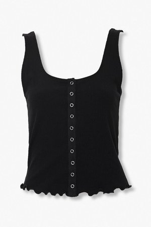 Ribbed Snap-Button Tank Top | Forever 21