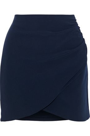 Fidela ruched crepe mini skirt | ALICE + OLIVIA | Sale up to 70% off | THE OUTNET