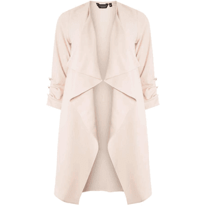 Blush Button Cuff Duster Coat for $69.00 available on URSTYLE.com