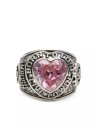 AMBUSH Heart Class crystal-embellished Ring - Farfetch