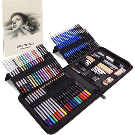 Art Supplies drawing kit Rapify, Sketching Art Set/Stuff Diverse art Pencils, Ideal Gift for Beginners & Professional Artists Teens & Adults (84 Pcs)
