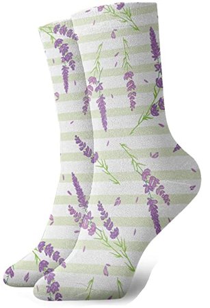 lavender print socks