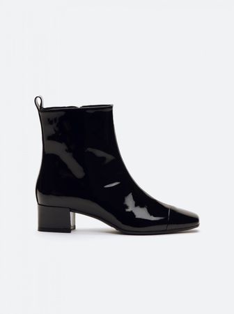 black patent leather boots | Carel Paris