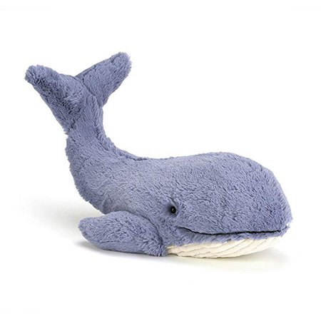 Jellycat Wowser Wilbur Whale Stuffed Animal, 17 inches: Toys & Games