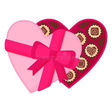 heart box chocolates clipart - Google Search