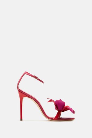 Carolina Herrera, Satin Flower sandals