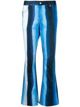 Marni vertical-stripe Flared Trousers - Farfetch