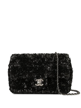 Chanel Pre-Owned Spangle Single Chain Shoulder Bag Vintage | Farfetch.com
