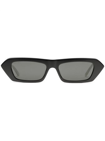Gucci Eyewear Rektangulära Solglasögon Med Strass - Farfetch