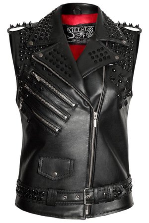 Doom Leather Vest [VEGAN] | KILLSTAR - US Store