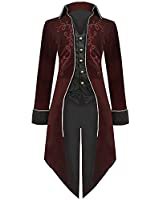 Amazon.com: Steampunk Gothic Victorian Jacket Vintage Tailcoat Medieval Frock Coat Renaissance Costume for Men (Black, Small): Clothing