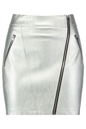 Silver metallic skirt