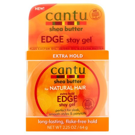 Cantu Shea Butter Extra Hold Edge Stay Gel for Natural Hair, 2.2oz - Walmart.com - Walmart.com