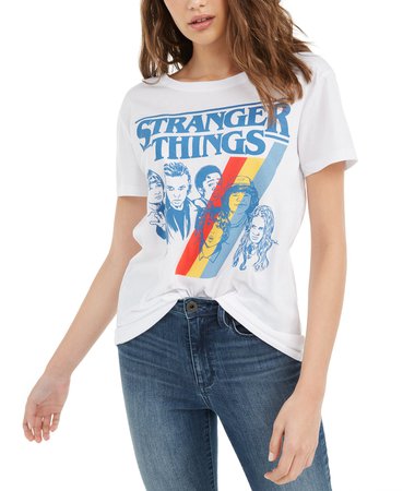 Love Tribe Juniors' Stranger Things Graphic T-Shirt & Reviews - Tops - Juniors - Macy's