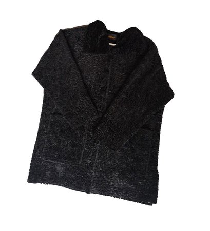 crushed velvet textured coat