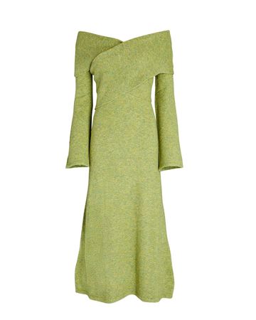 Cult Gaia Zennie Mélange Midi Dress In Green | INTERMIX®