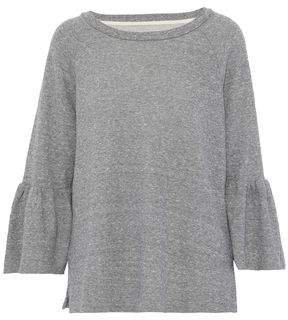 Frayed Cotton-blend Terry Sweatshirt