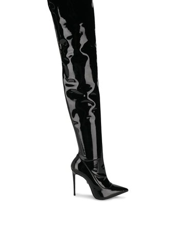 Black Le Silla Eva Stretch Boots | Farfetch.com