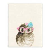 The Kids Room by Stupell Woodland Owl with Cat Eye Glasses Oversized Framed Giclee Texturized Art, 16 x 1.5 x 20 - Walmart.com