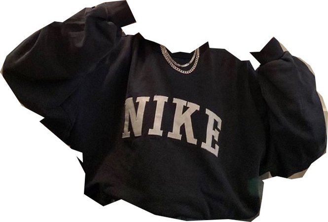black Nike vintage sweatshirt