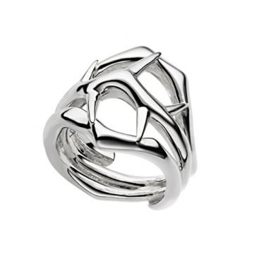 silver blackthorn thorn ring