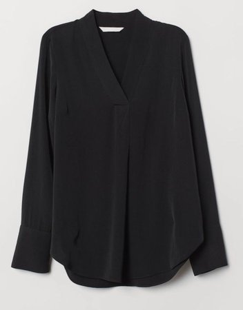 h&m black blouse top