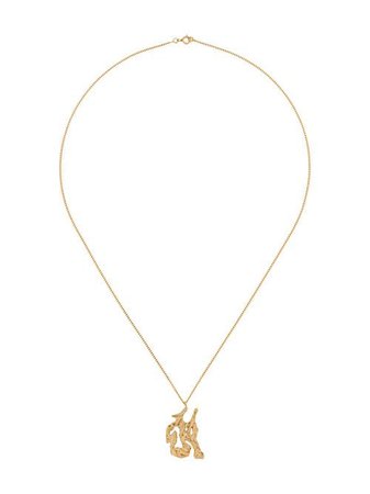LOVENESS LEE snake Chinese zodiac necklace with Express Delivery - FARFETCH