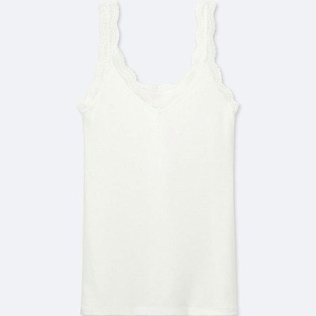 Women's 2 Way Ribbed Lace Tank Top