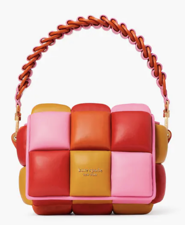 colorful puff purse