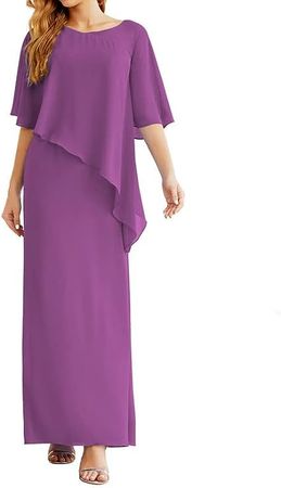 Amazon.com: Mother of The Bride Dresses Chiffon Mother of The Groom Dresses Wedding Guest Dresses for Women Plus Size : Clothing, Shoes & Jewelry