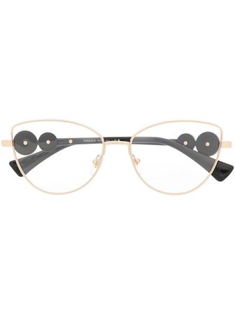Versace Eyewear logo-plaque Glasses - Farfetch