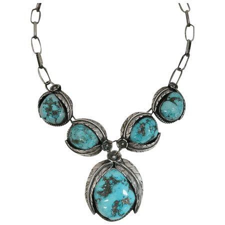 Native-American-Silver-Turquoise-Necklace-full-1A-700:10.10-993-f.png (720×720)
