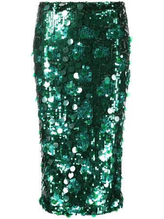 P.A.R.O.S.H. sequin-embellished Midi Skirt
