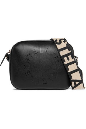 Stella McCartney | Perforated faux leather camera bag | NET-A-PORTER.COM