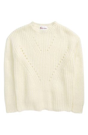 Cotton Emporium Kids' Crewneck Sweater (Big Girl) | Nordstrom