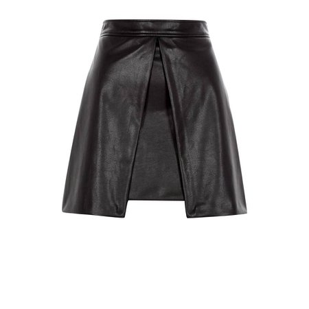River Island fake leather a-lined skirt