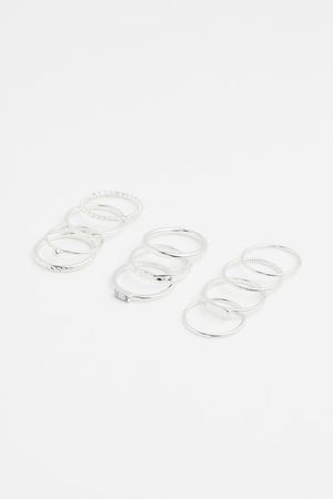 11-pack Rings - Silver-colored - Ladies | H&M CA
