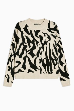 Double Face Knitted Sweatshirt | Topshop