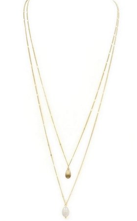 gold layered long necklaces