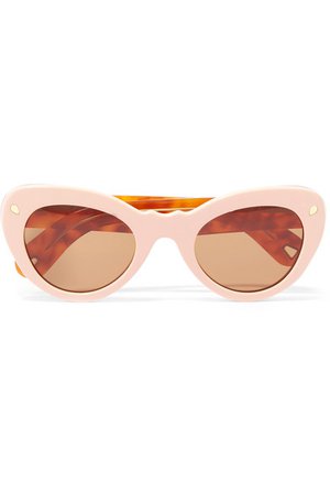 Lucy Folk | Wingspan two-tone cat-eye acetate sunglasses | NET-A-PORTER.COM