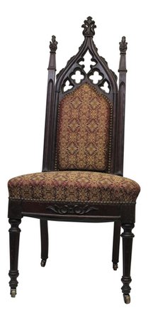 medieval chair brown png