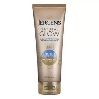 Jergens Natural Glow + Firming Sunless Self Tanner Body Lotion With Collagen - Medium/tan - 7.5 Fl Oz : Target