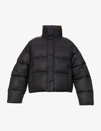 BALENCIAGA - Funnel-neck shell-down puffer jacket | Selfridges.com