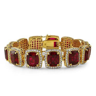 gold ruby bracelet