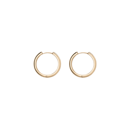 AURATE X KERRY: Lioness Gold Hoop Earrings